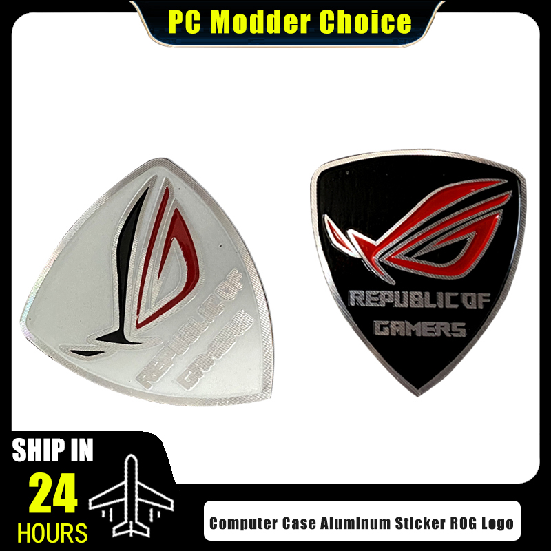 Pc Gaming Rog - Obudowa komputera Aluminiowa naklejka Logo ROG