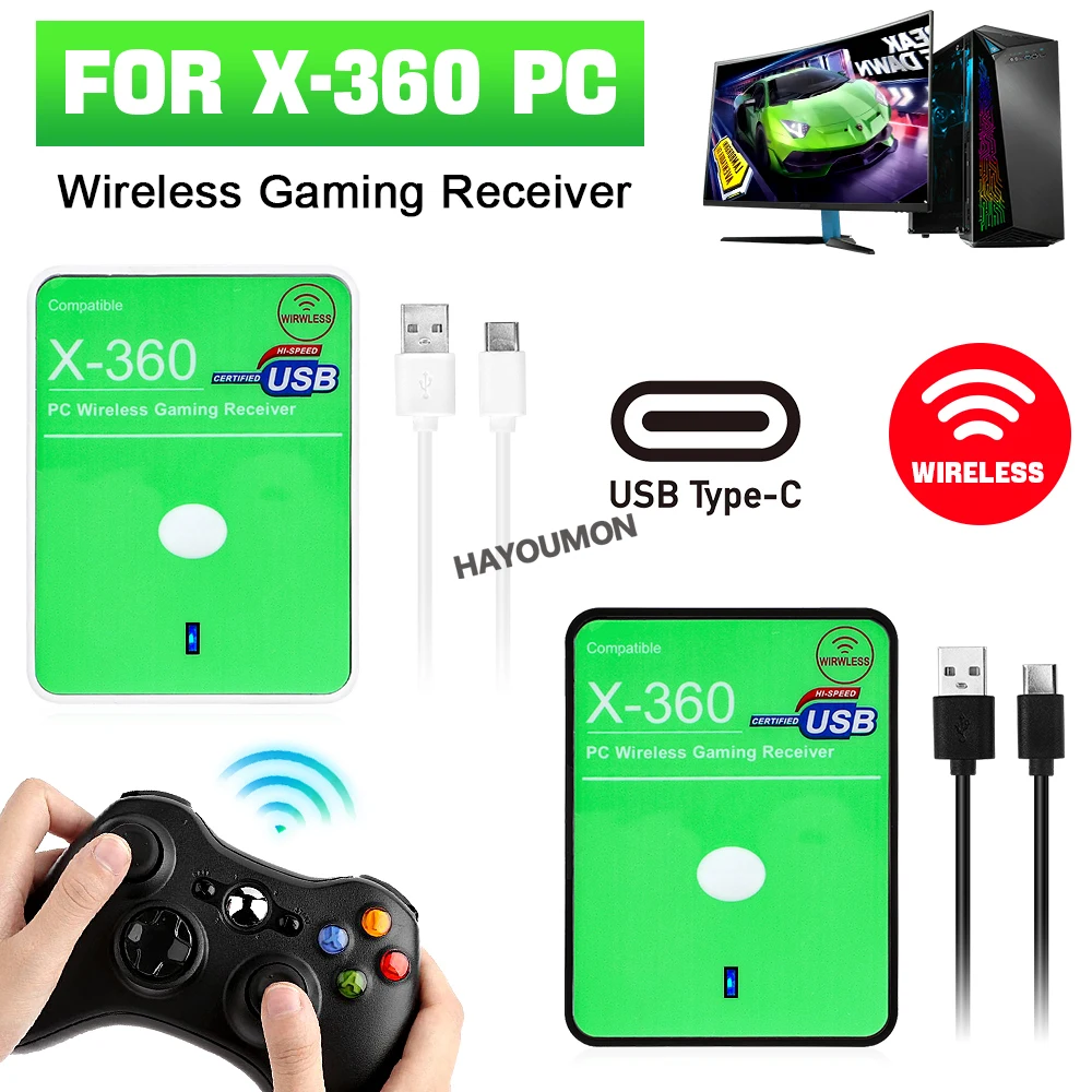 Pc Gaming Xbox - Bezprzewodowy odbiornik gier USB Konwerter kontrolera