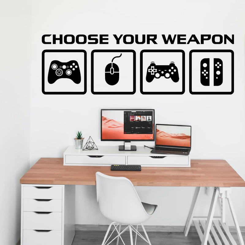 Pc Gaming Quotes - Gra wideo Decor fototapeta wybierz broń